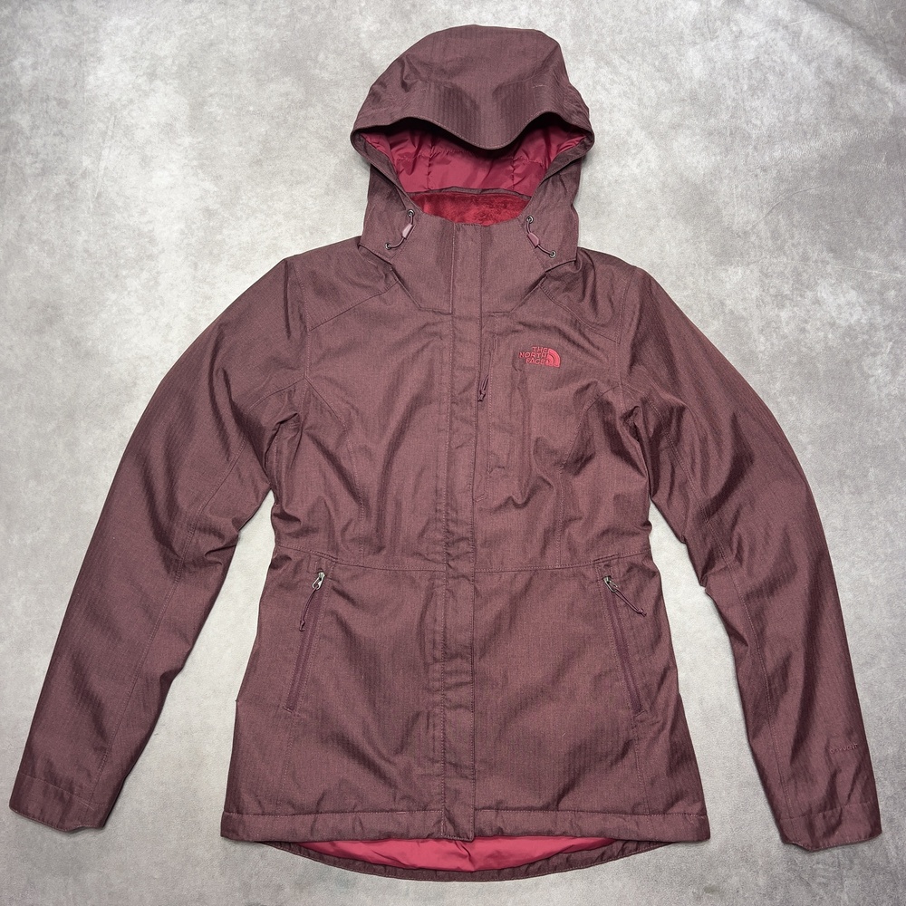 The North Face Jacket Womens Small Red Inlux 2.0 Hooded Insulated Winter Parka